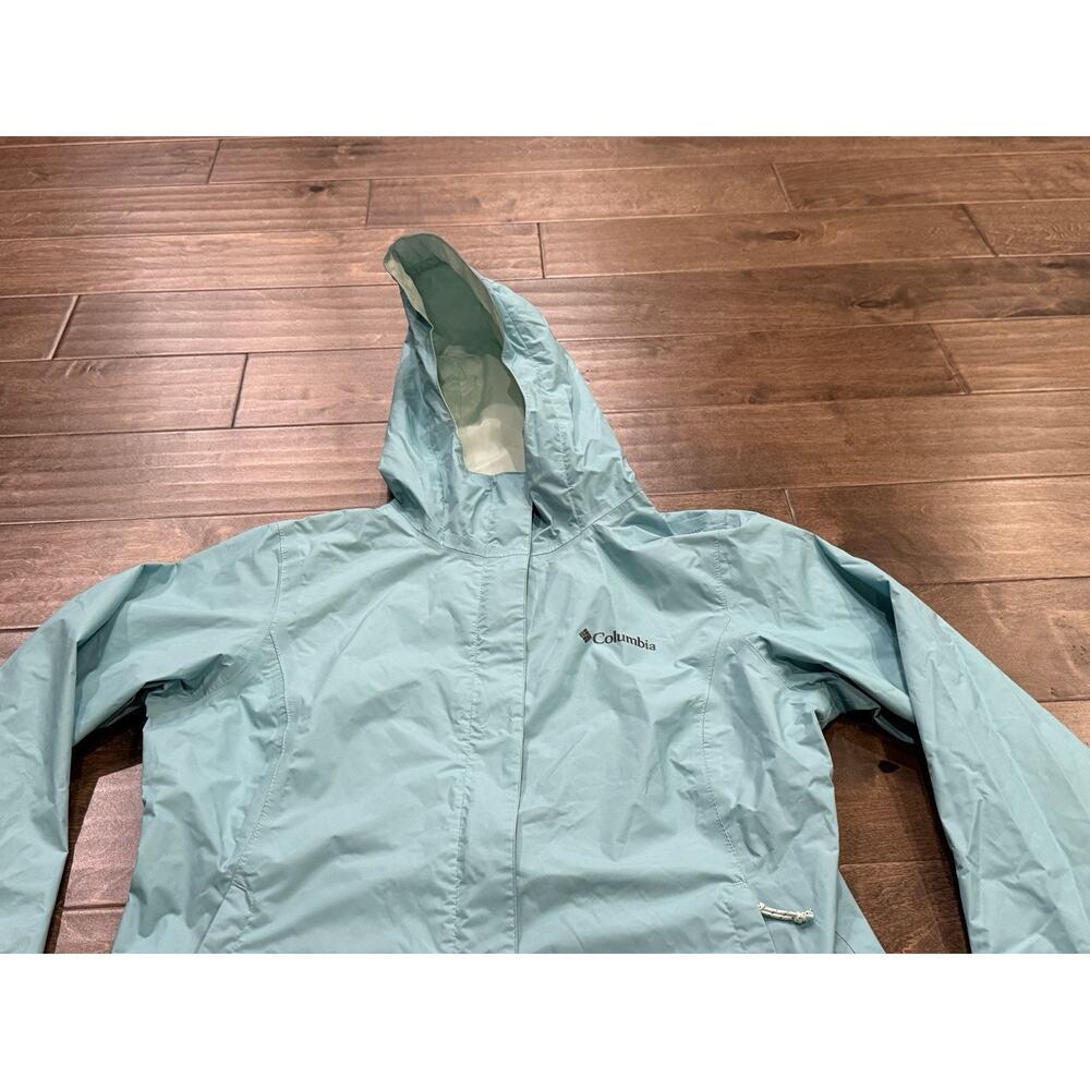 Columbia Womens Blue Arcadia II Jacket Hooded Waterproof Size S SMALL RL2436 - Picture 4 of 9